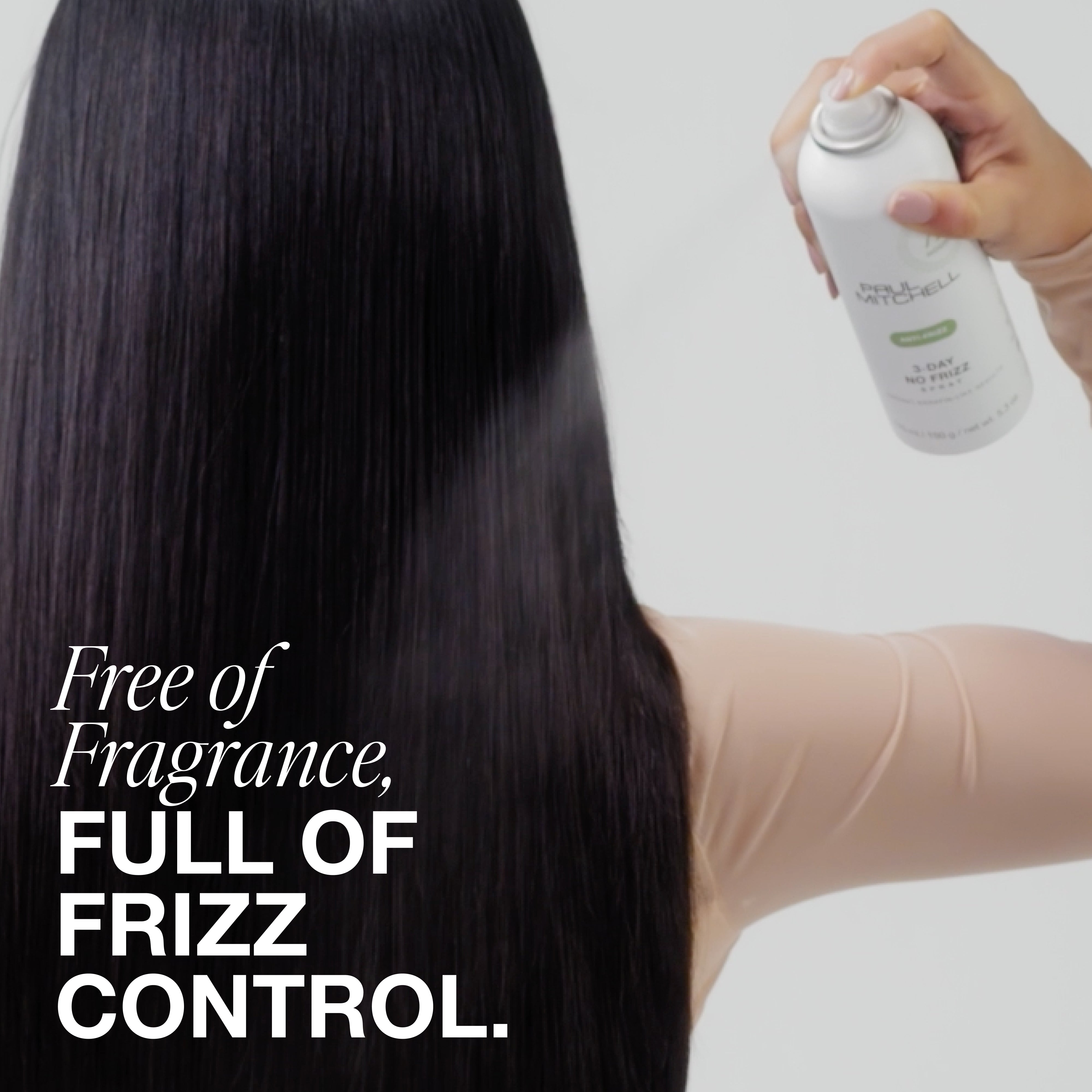 Paul Mitchell 3-Day No Frizz Spray is fragrance free.