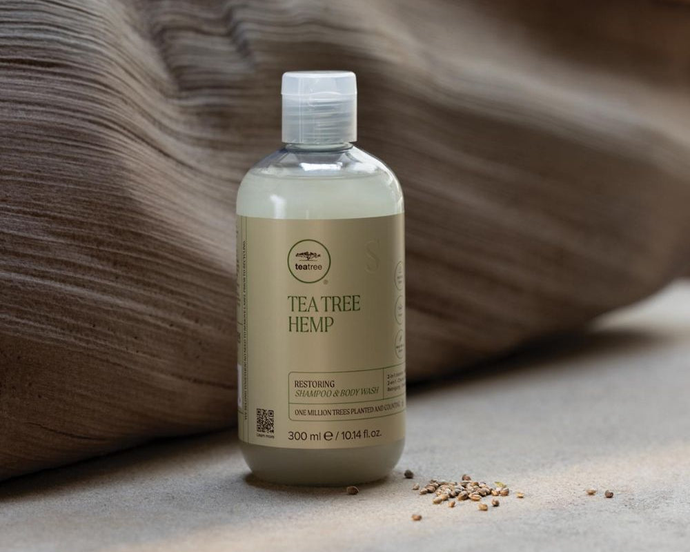 <em>Tea Tree Hemp Restoring Shampoo & Body Wash</em>