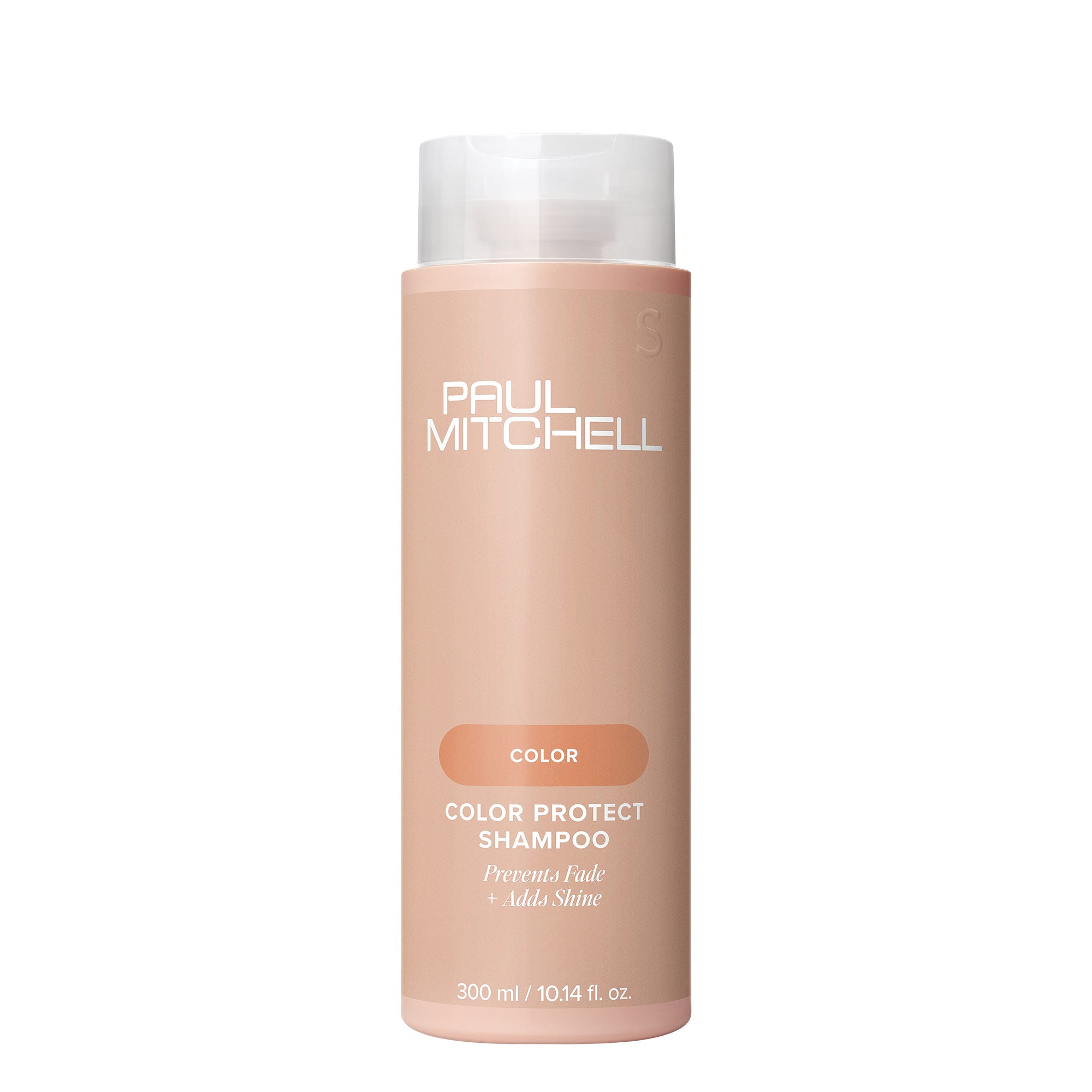 A bottle of Paul Mitchell Color Protect Shampoo on a white background