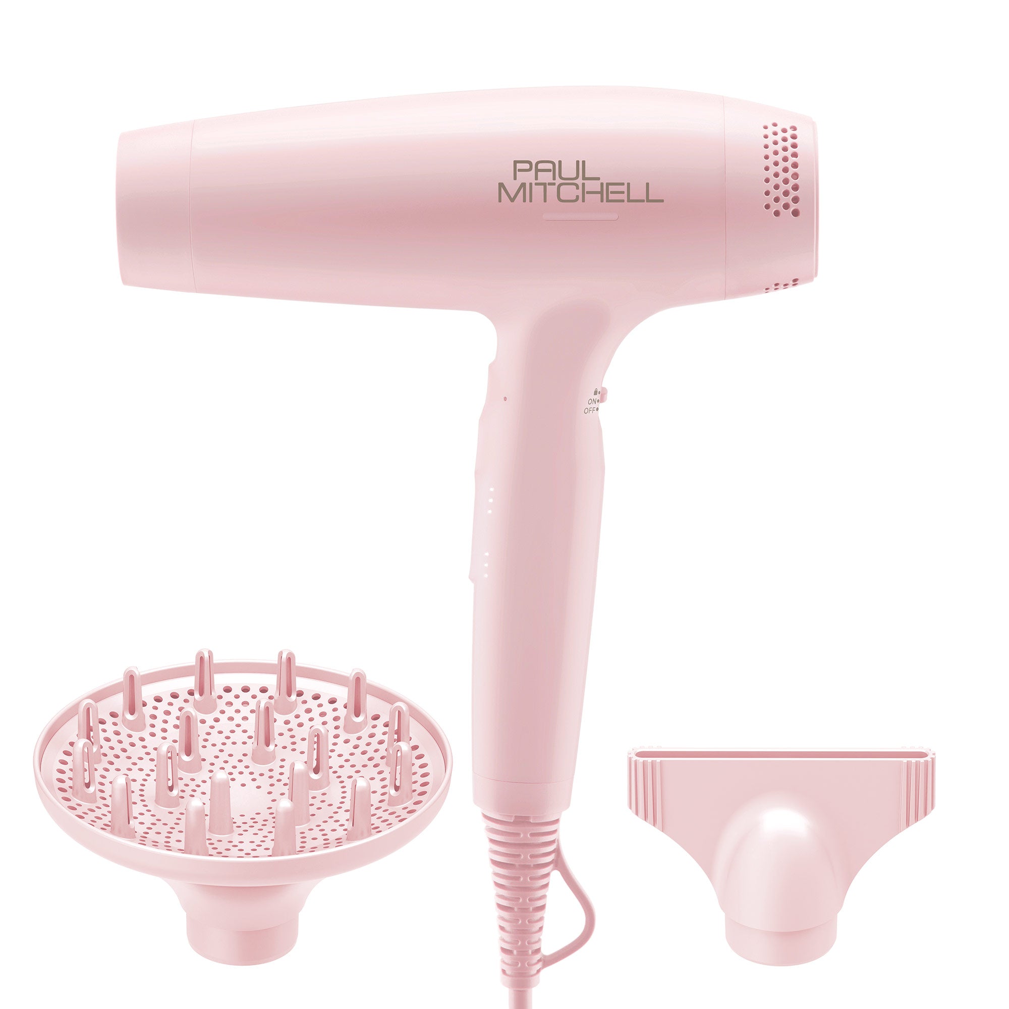 image of the Paul Mitchell Dry Lightweight Professional Hair Dryer in the limited edition pink colorway