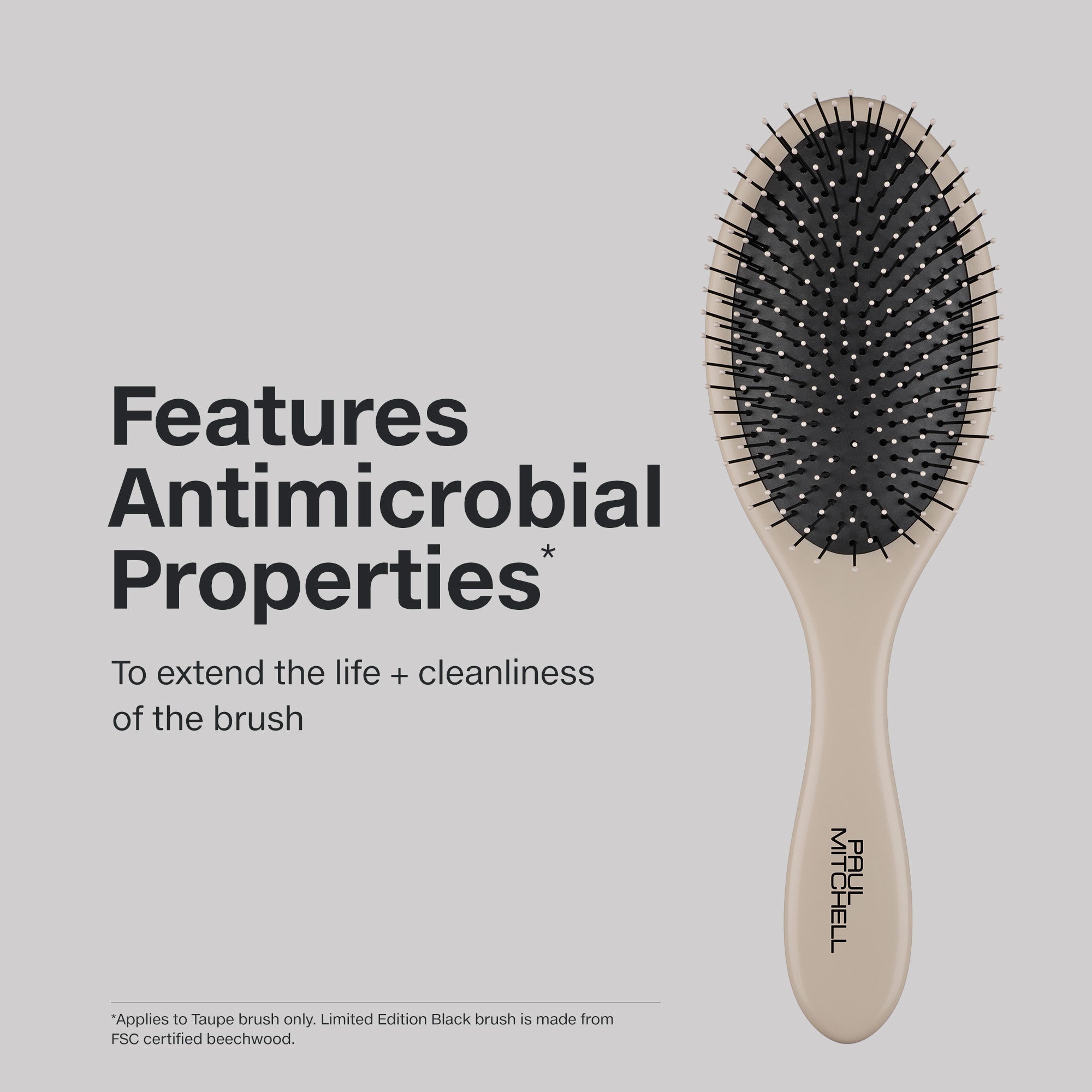 The Detangling Brush has a lightweight handle for added comfort and control.