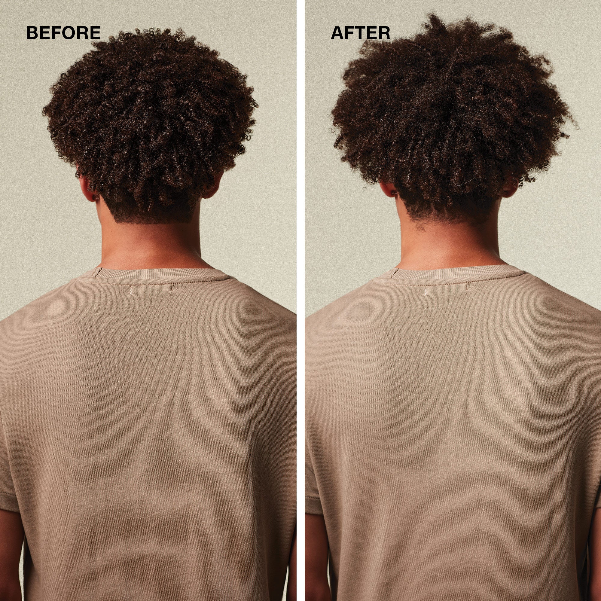 Before and after comparison when using Mitch Double Hitter