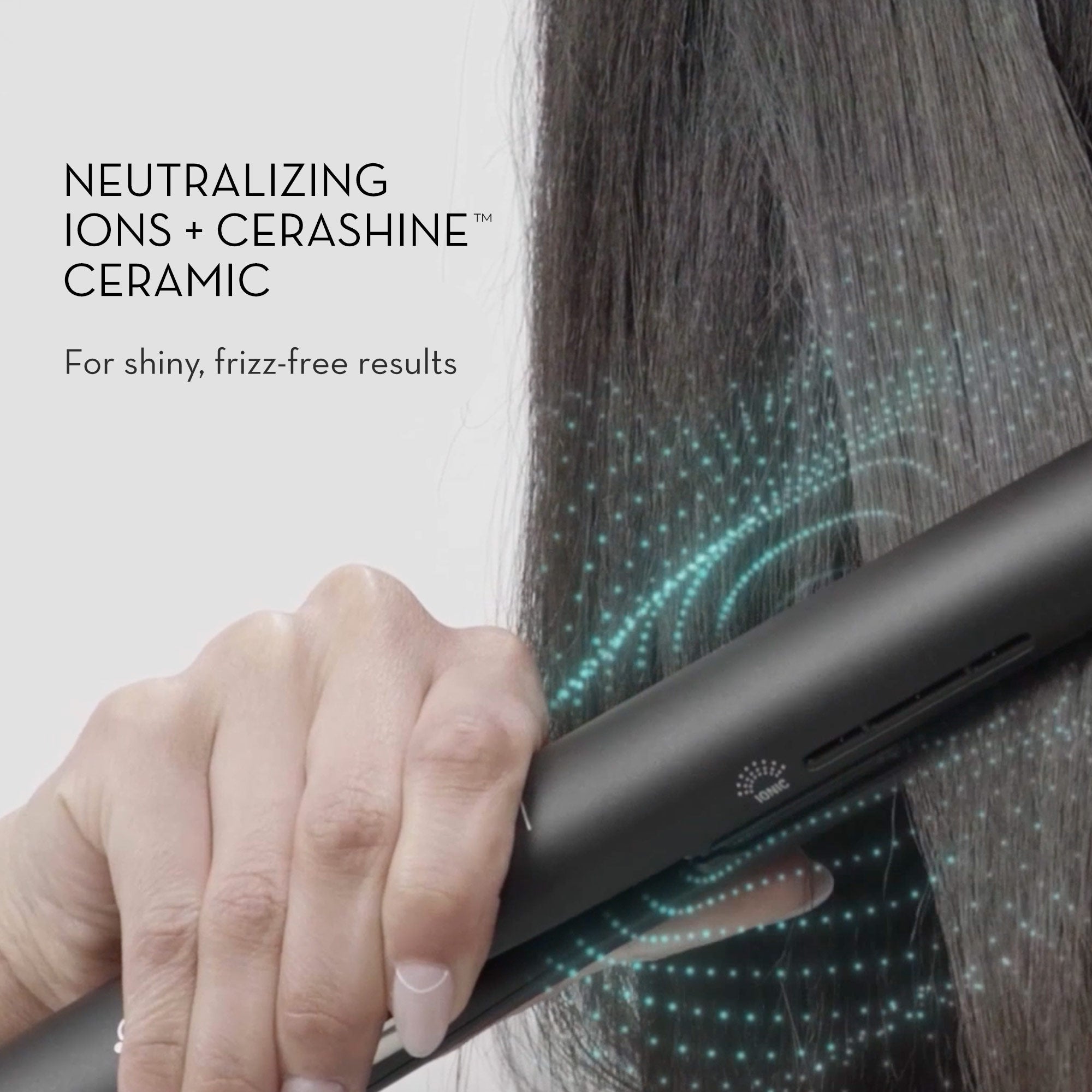 The Neuro Style+ 1" Smoothing & Straightening Iron has neutralizing ions and CeraShine ceramic for shiny, frizz-free results.