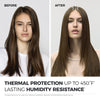 Smooth, frizz-free results after using Neuro Protect thanks to thermal protection up to 450°F and lasting humidity resistance.
