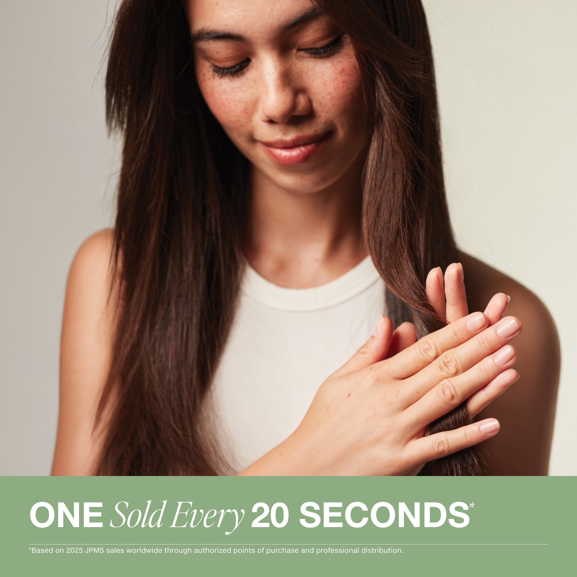 One Super Skinny Serum is sold ever 20 seconds based on 2025 JPMS sales worldwide through authorized points of purchase and professional distribution.