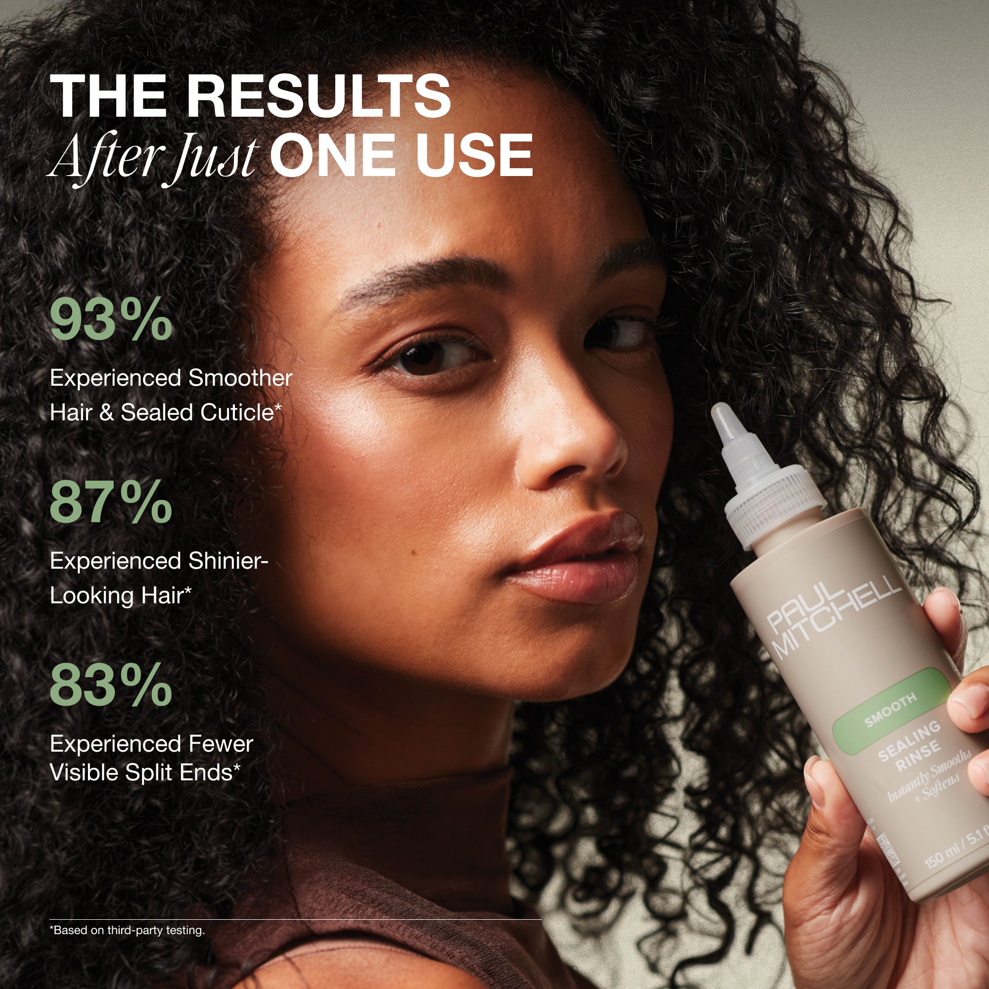 The results after just one use: 93% experienced smoother hair and sealed cuticles