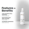 Paul Mitchell Soft Hairspray: light, natural-hold hairspray reactivates with heat or water; gourmand almond fragrance.