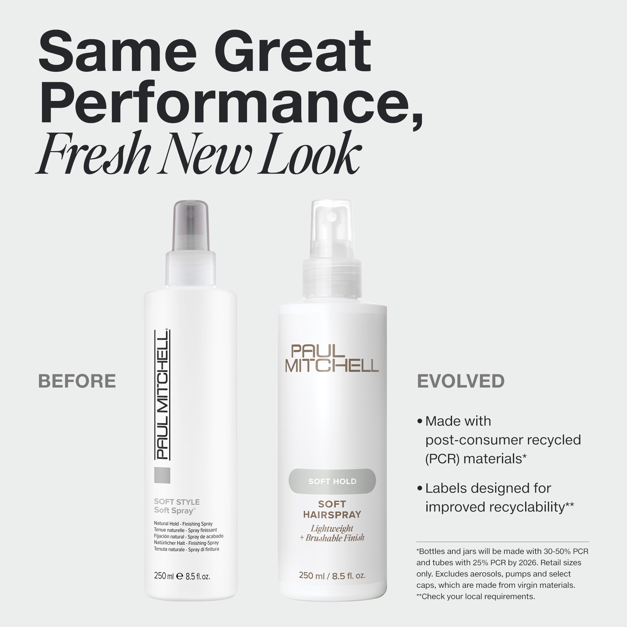 Paul Mitchell Soft Hairspray in new packaging.