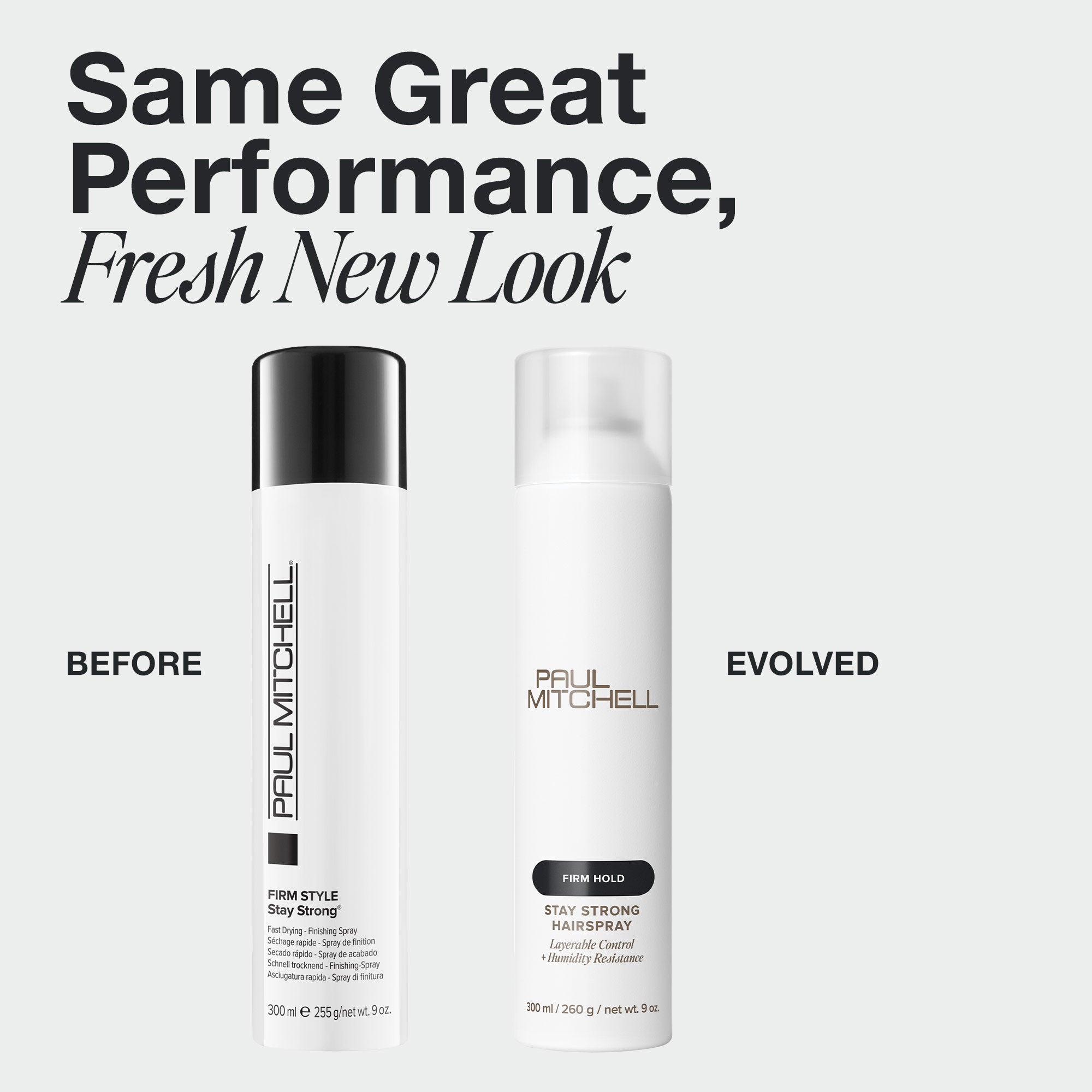 Paul Mitchell Stay Strong Hairspray in new packaging.