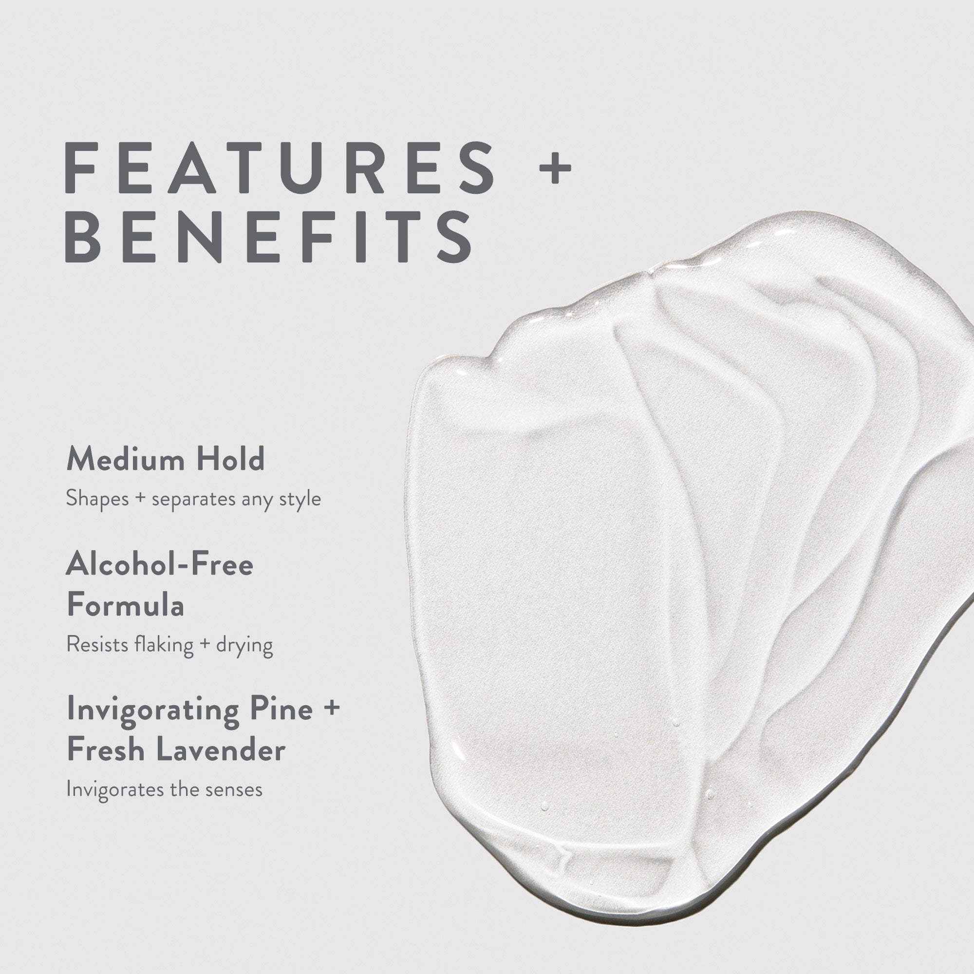 MITCH Steady Grip Styling Gel: medium hold, alcohol-free formula invigorates the senses.
