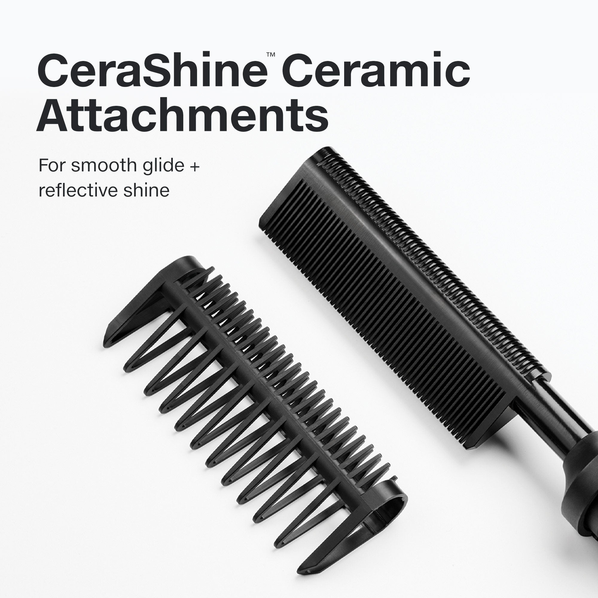 The Paul Mitchell Texture 3-in-1 features CeraShine ceramic attachments for smooth glide + reflective shine.