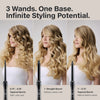 Paul Mitchell Unclipped 3-in-1 Ceramic Interchangeable Curling Wand has wands to create infinite styles.