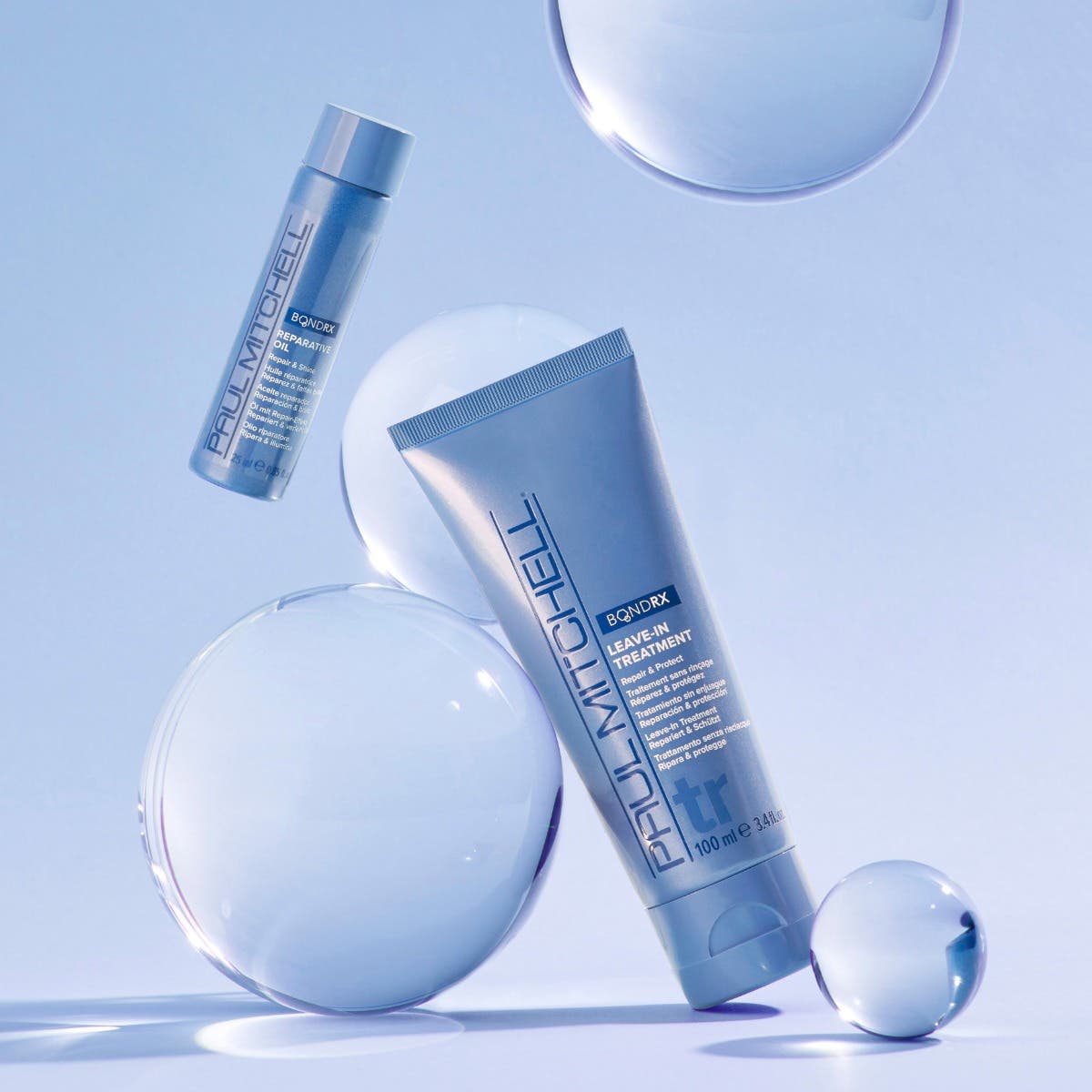 Artistic image of Bond Rx Leave-In Treatment & Reparative Oil