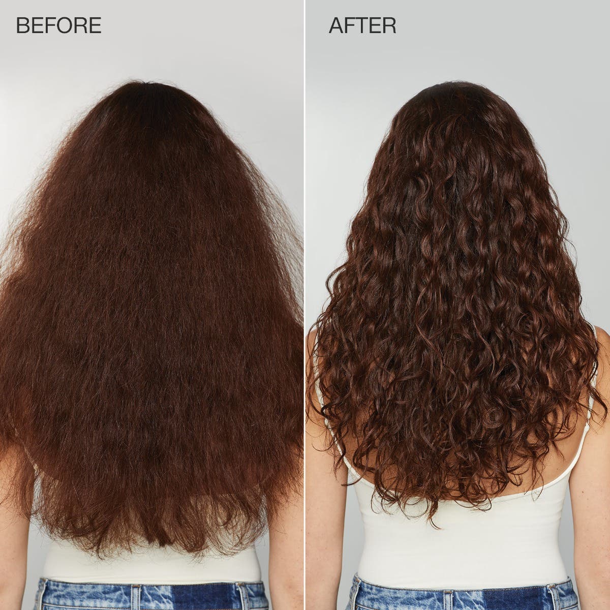 Before and after comparsion when using Awapuhi Wild Ginger HydraSoft Glossing Treatment