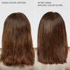 before and after using red color gloss