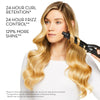 The Neuro Curl+ Ceramic Curling Iron provides 24-hour curl retention and frizz control with 129% more shine.