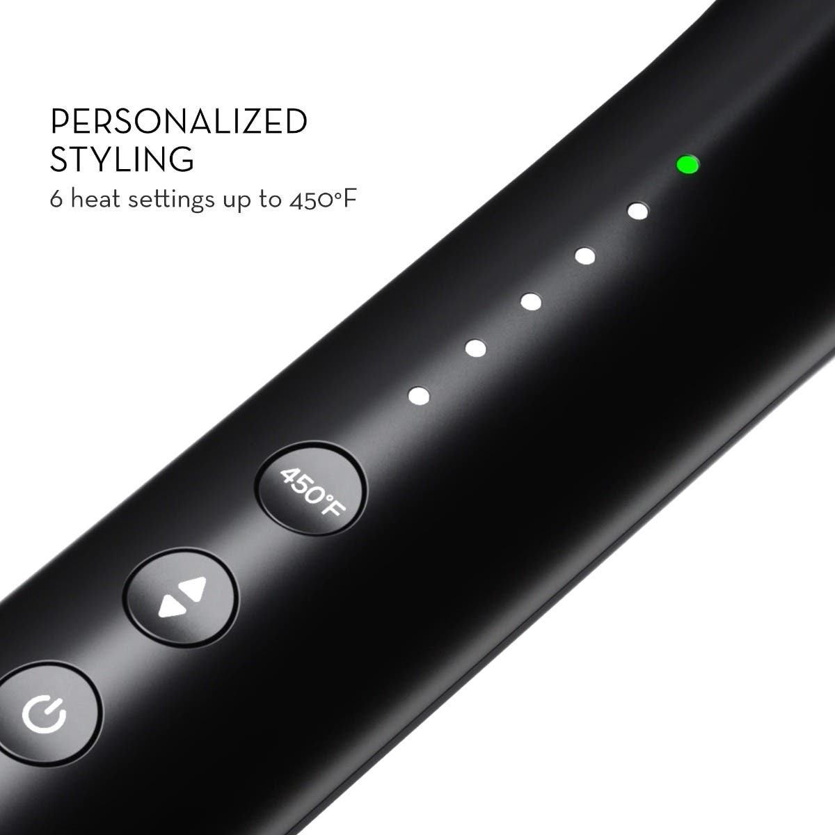The Neuro Curl+ Ceramic Curling Iron provides personalized styling with 6 heat settings up to 450°F.