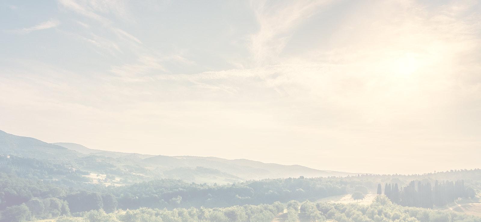 Landscape imaage of rolling hills / mountains