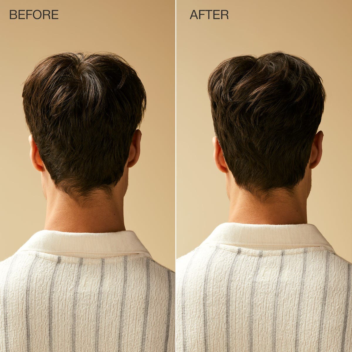 Tea Tree Forming Cream model before and after comparison