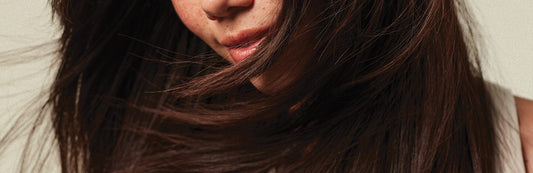 image of a woman with long brown hair
