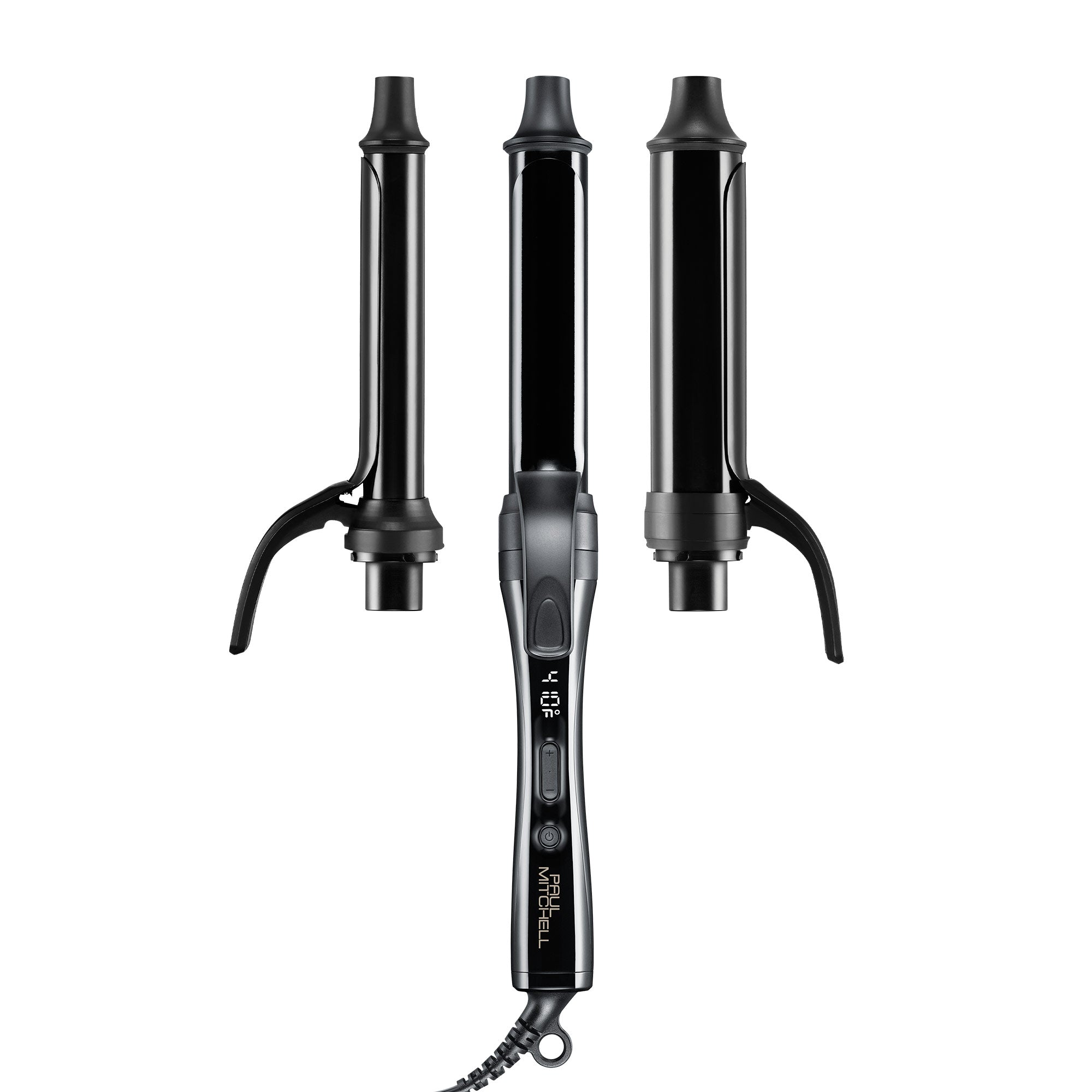 The Paul Mitchell Clipped 3-in-1 Ceramic Interchangeable Curling Iron is ideal for curling all hair types.
