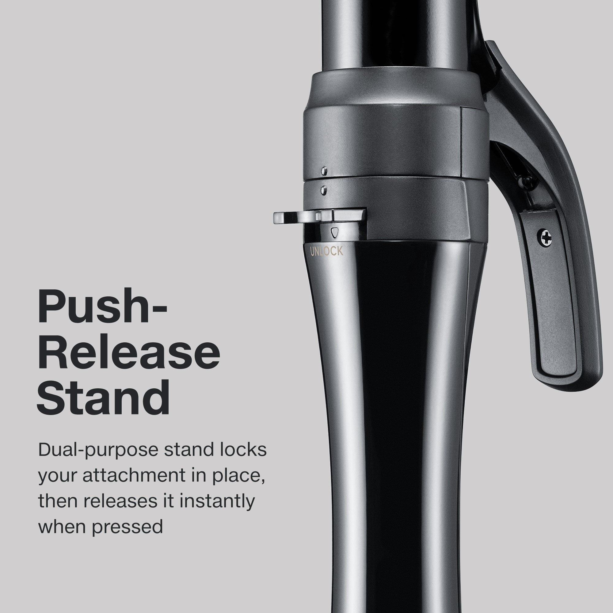The Paul Mitchell Clipped 3-in-1 Ceramic Interchangeable Curling Iron has an easy push-release stand.