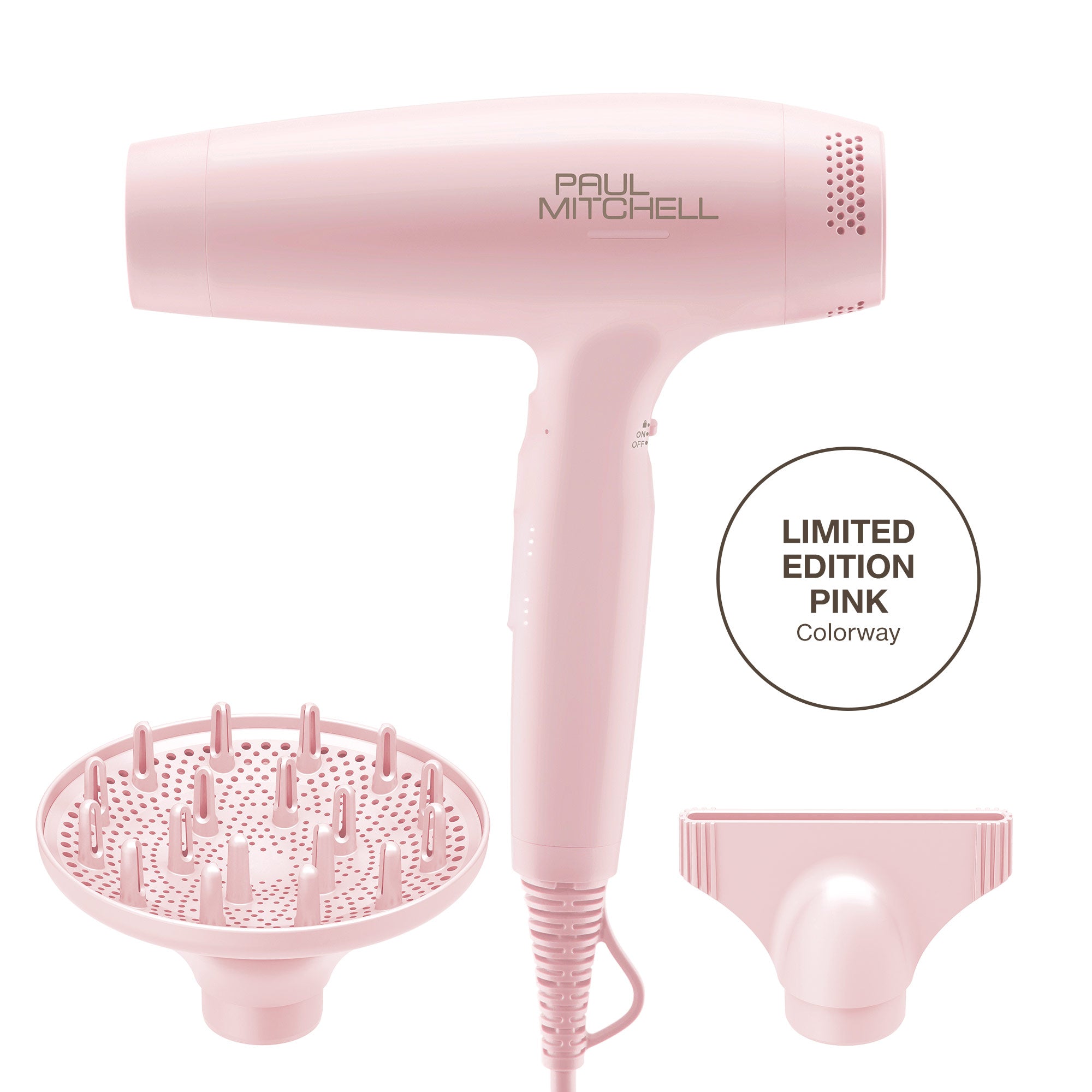 image of the Paul Mitchell Dry Lightweight Professional Hair Dryer in a pink colorway