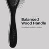 The Detangling Brush has a balanced handle for added comfort and control.