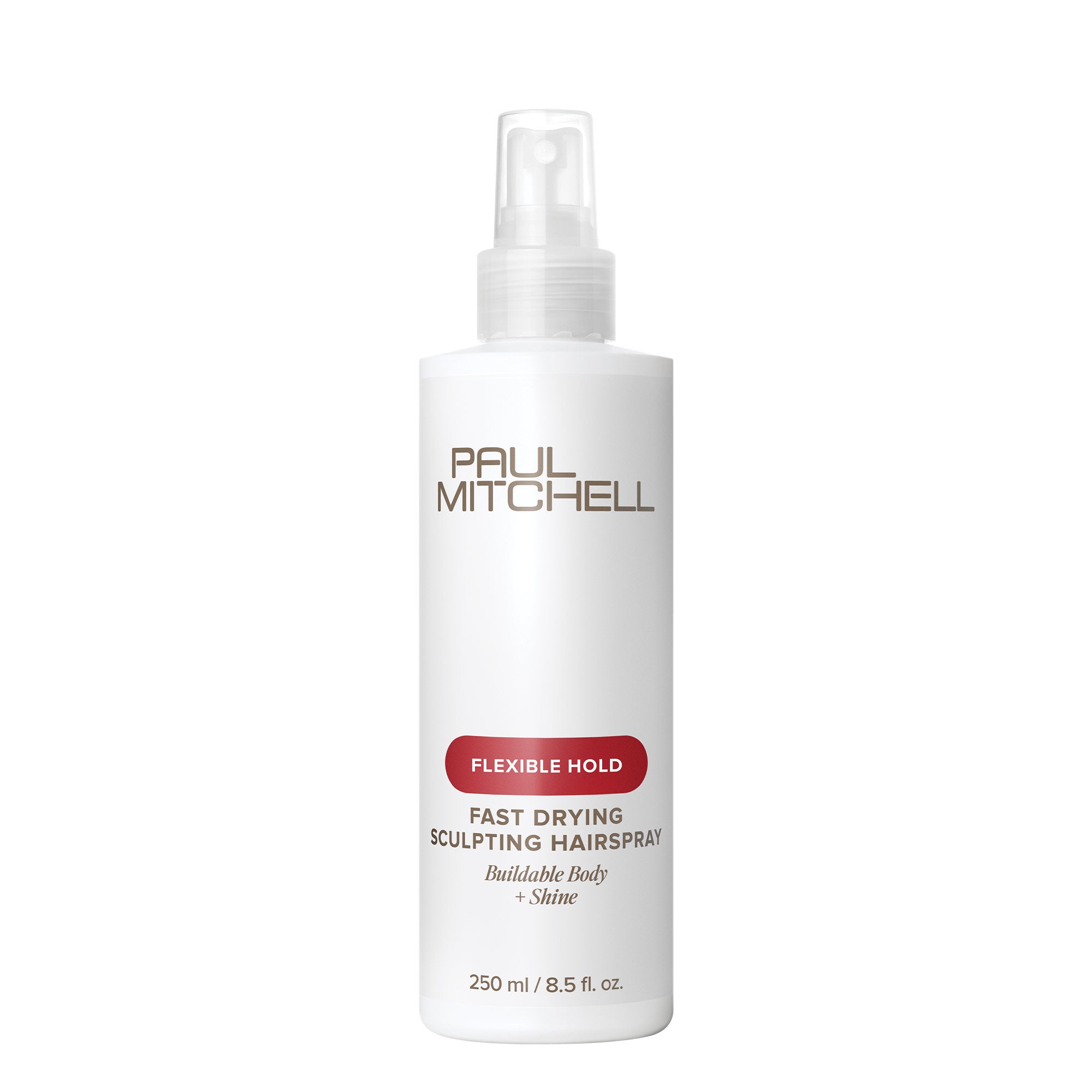Paul Mitchell Fast Drying Sculpting Hairspray is a quick-drying hairspray that adds body, flexible control and shine.