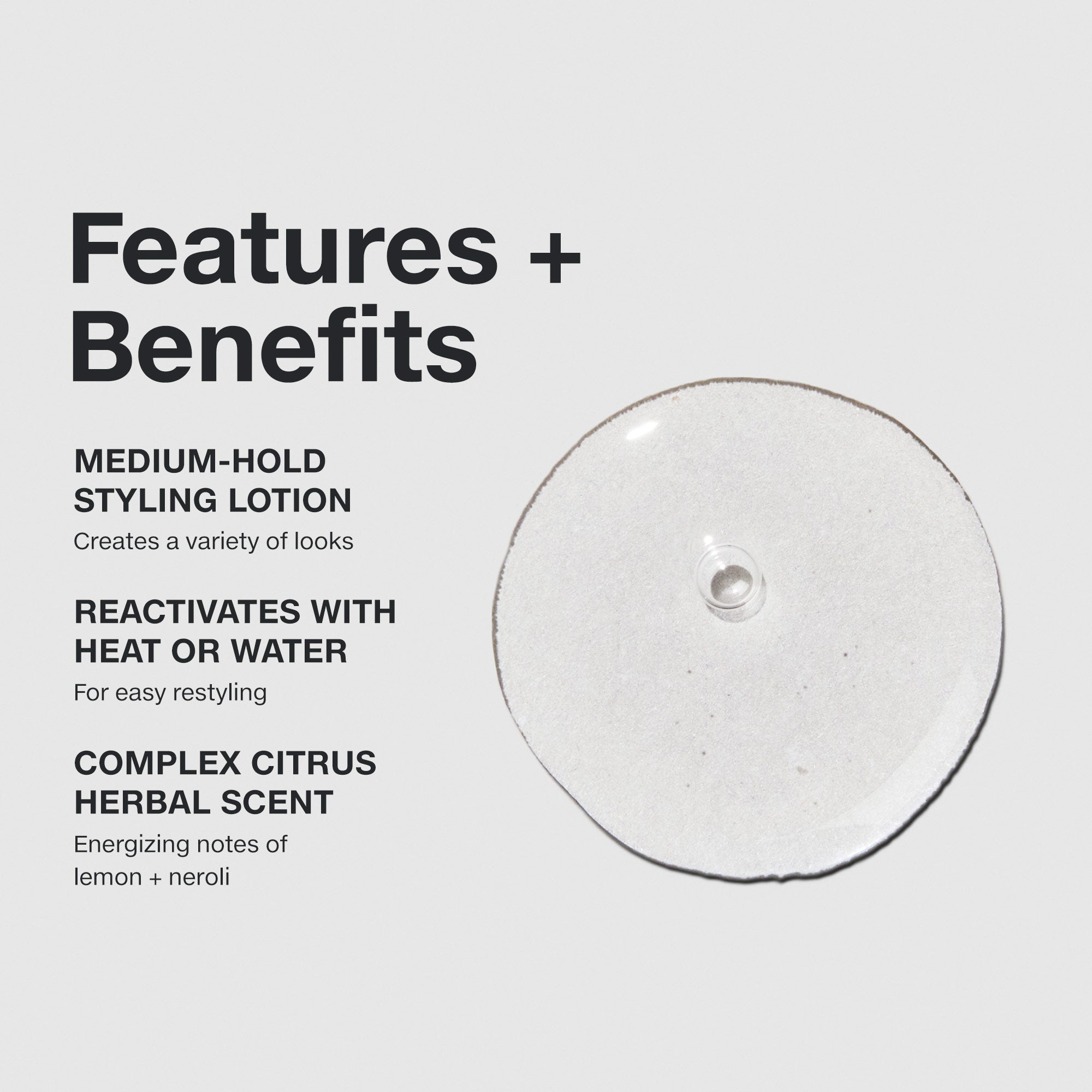 Paul Mitchell Hair Sculpting Lotion: medium-hold styling lotion reactivates with heat or water; citrus herbal scent.