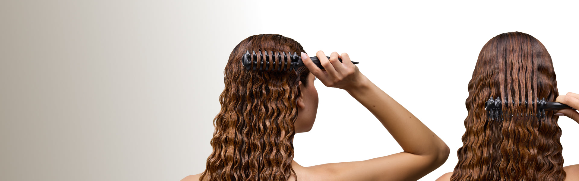 Model using the Paul Mitchell Curl Brush 