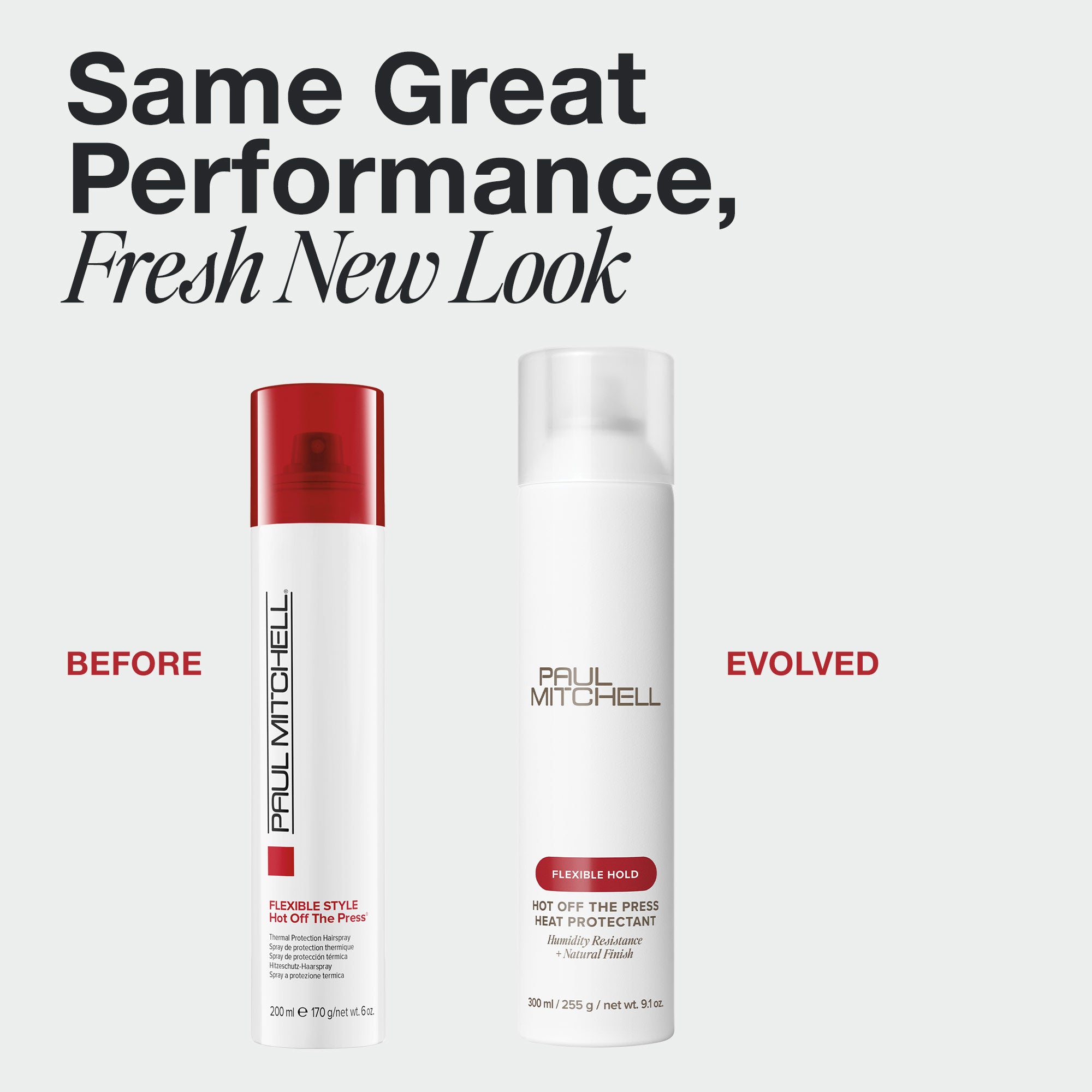 Paul Mitchell Hot Off The Press Heat Protectant in new packaging.