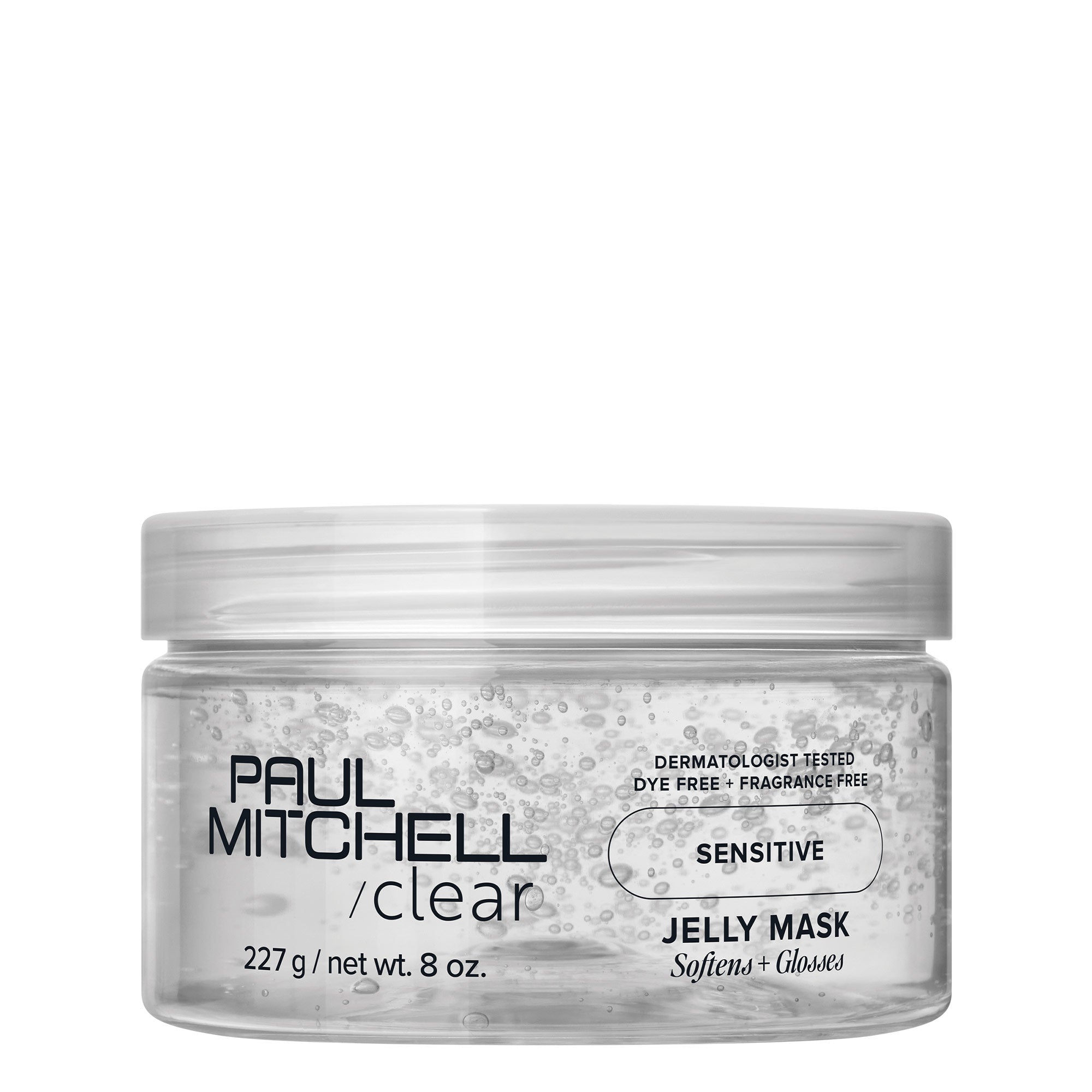 Paul Mitchell Clear Jelly Mask delivers hydration, improved manageability and shine with just 8 essential ingredients.