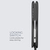 The Neuro Smooth+ 1.75" Ceramic Straightening & Styling Iron features a switch that locks plates for easy storage.
