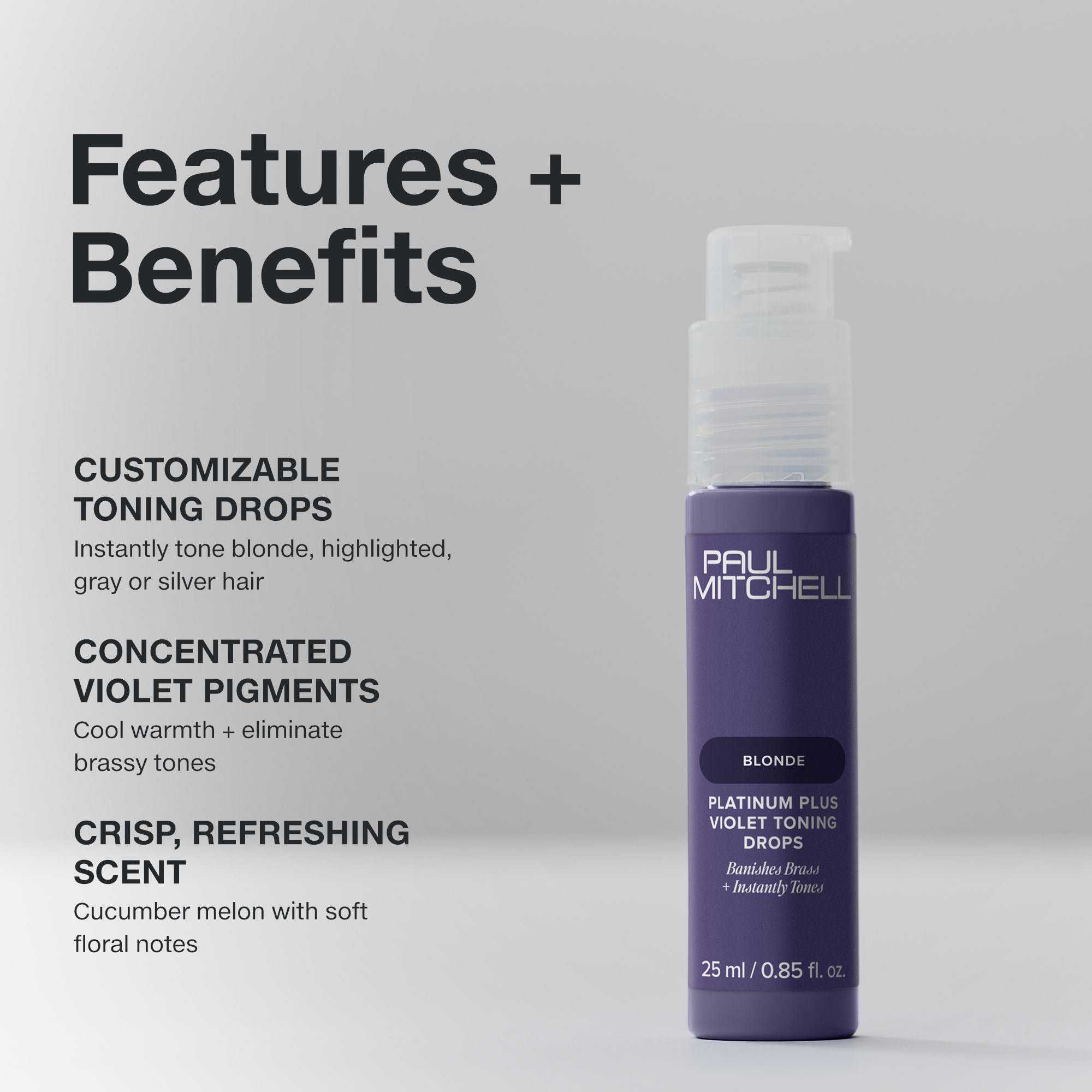 Platinum Plus Violet Toning Drops | Paul Mitchell | JPMS
