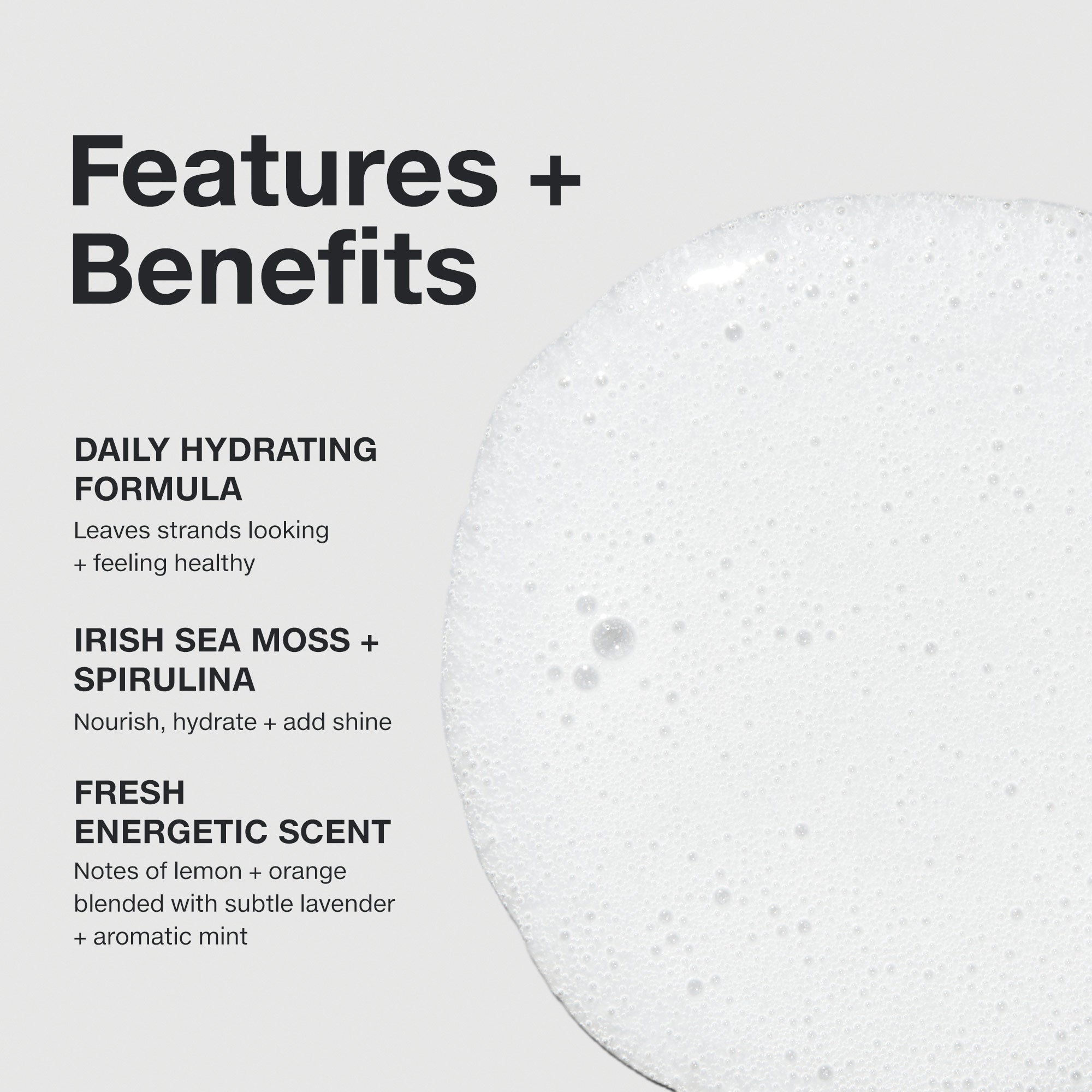 Paul Mitchell Sheer Hydration Shampoo: hydrating formula with Irish sea moss and spirulina and a fresh, energetic scent.