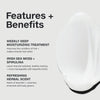 Features and benefits smear infographic for Paul Mitchell Super Chraged Treatment