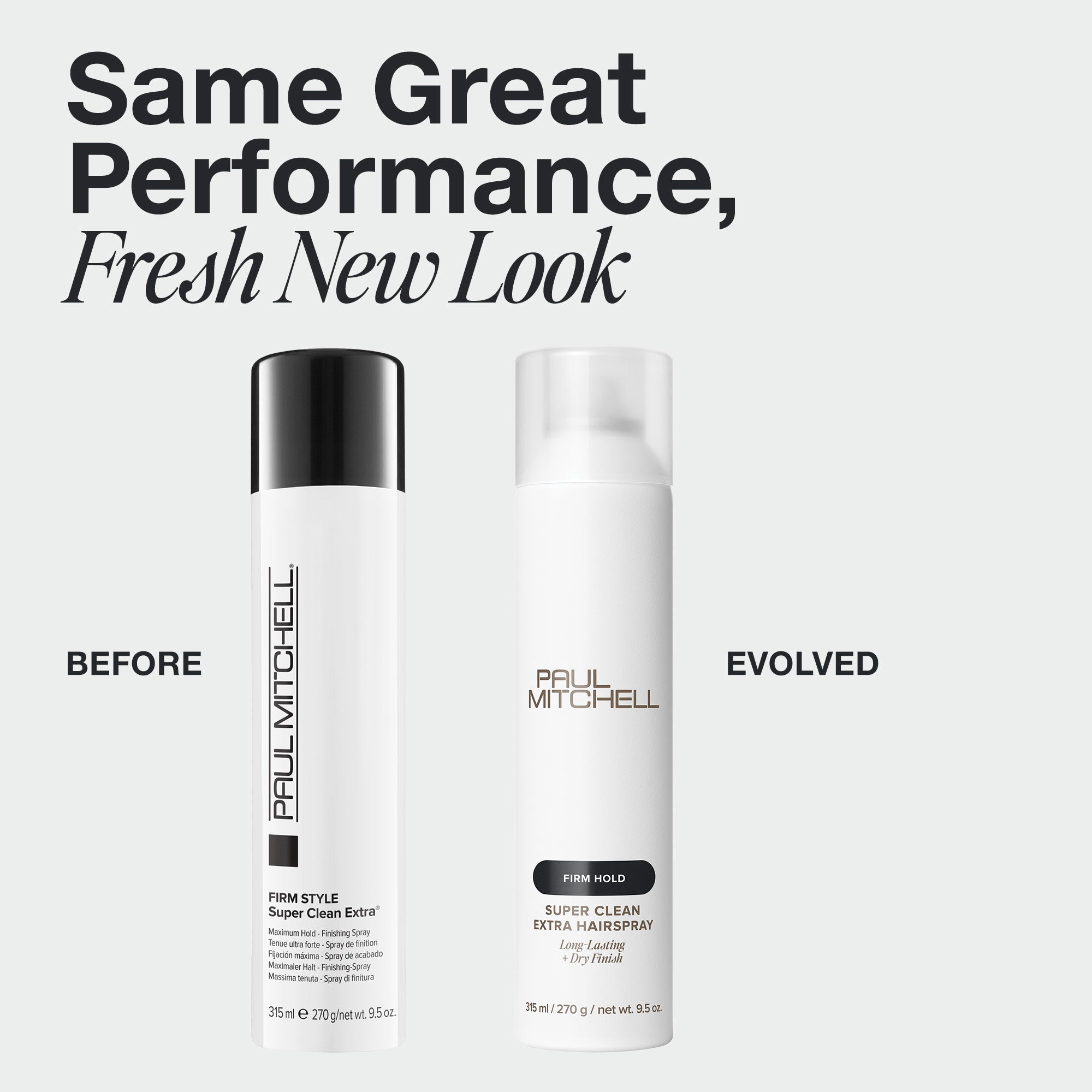 Paul Mitchell Super Clean Extra Hairspray in new packaging.