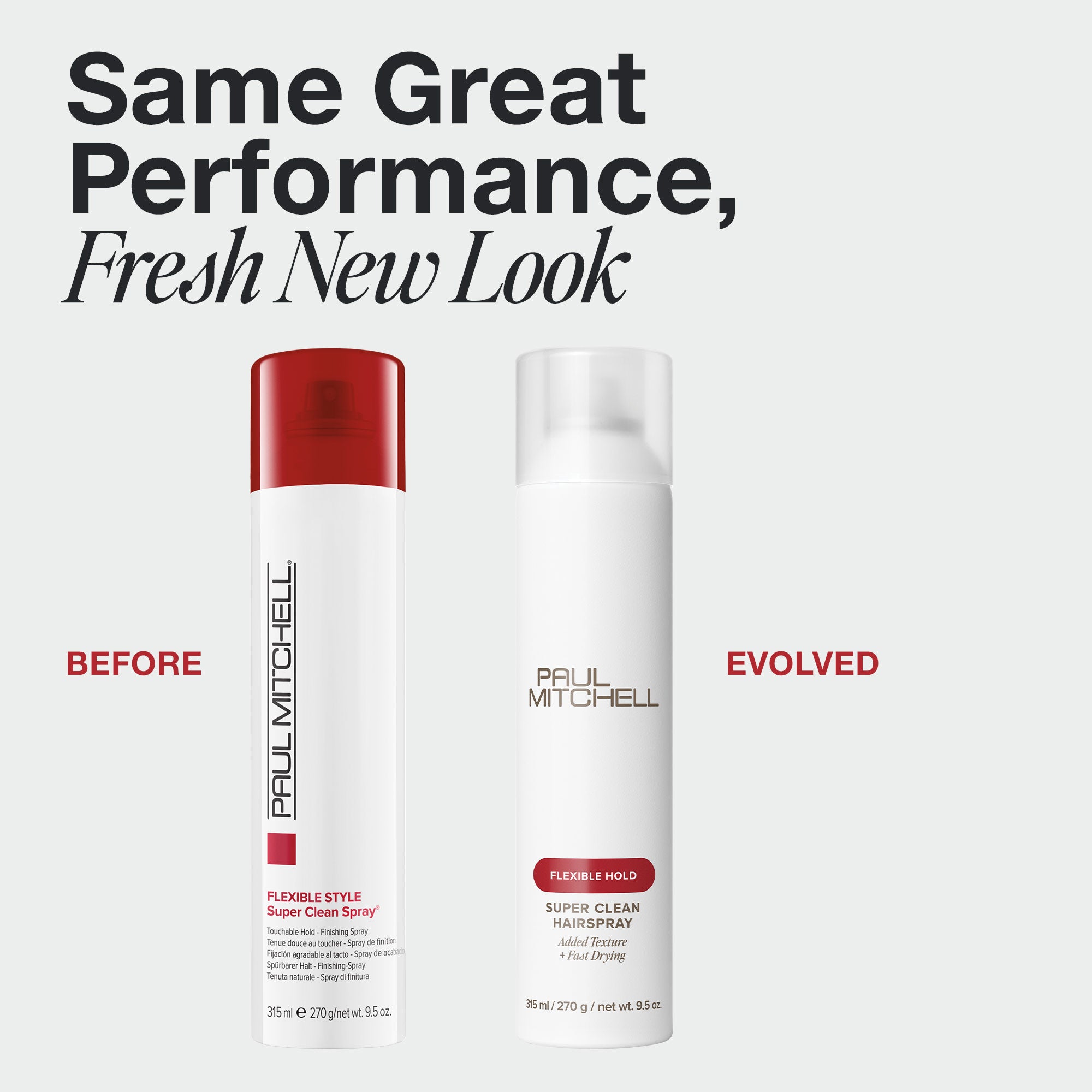 Paul Mitchell Super Clean Hairspray in new packaging.