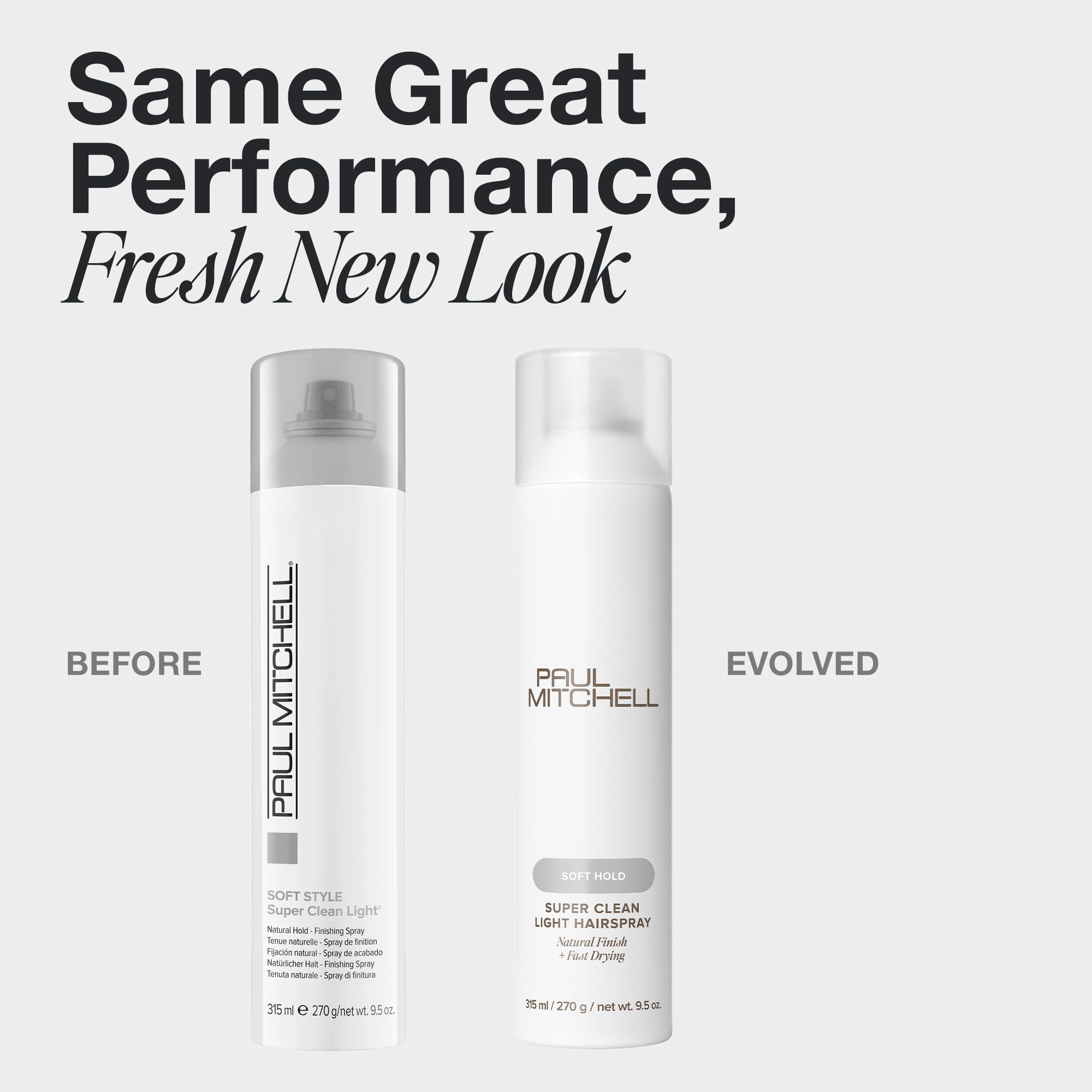 Paul Mitchell Super Clean Light Hairspray in new packaging.