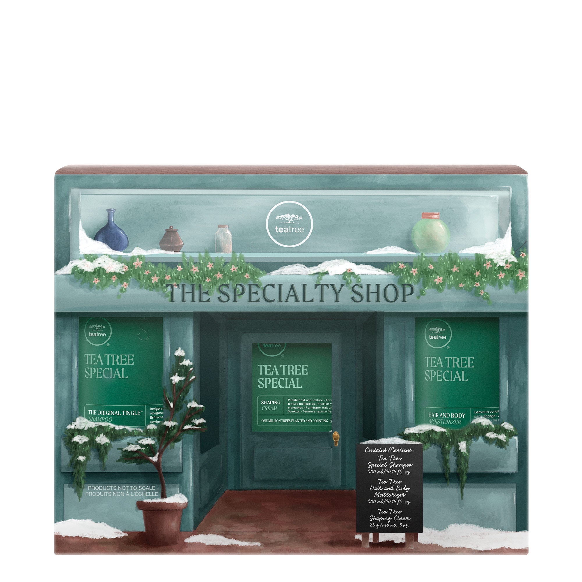 Tea Tree Special Deluxe Holiday Gift Set contains essentials to cleanse, condition and style hair, and moisturize skin.
