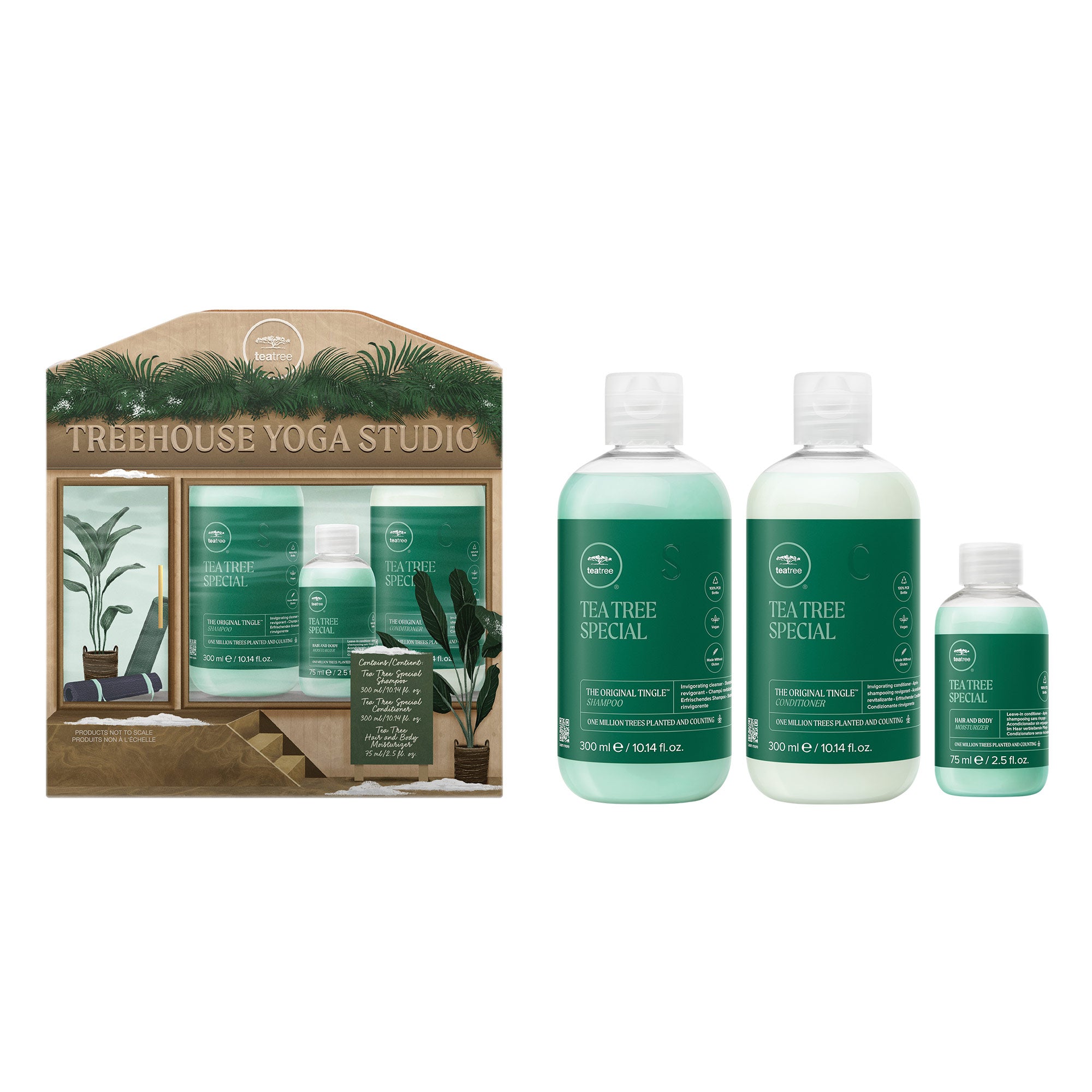 Tea Tree Special Holiday Gift Set contains #1 best-selling Tea Tree Special Shampoo and Conditioner for all hair types.