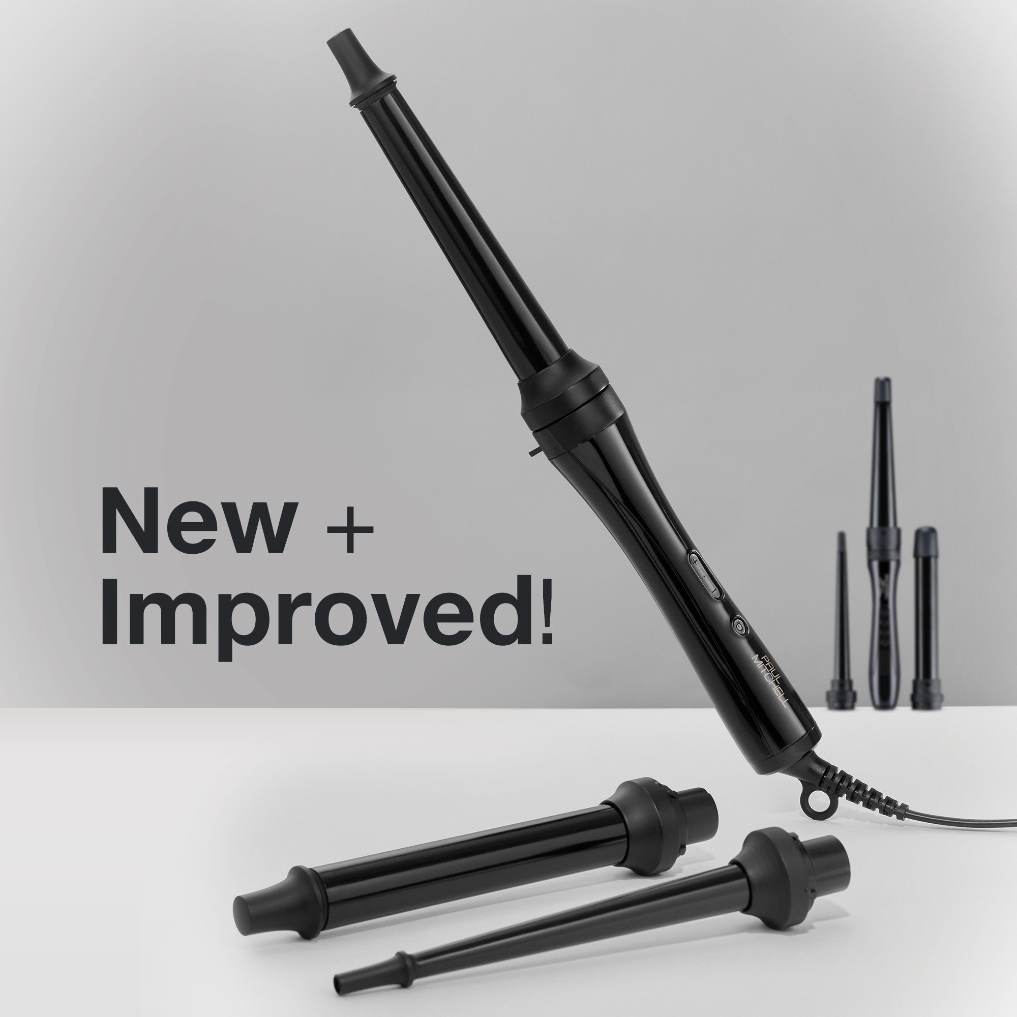 The Paul Mitchell Unclipped 3-in-1 Ceramic Interchangeable Curling Wand is new + improved.