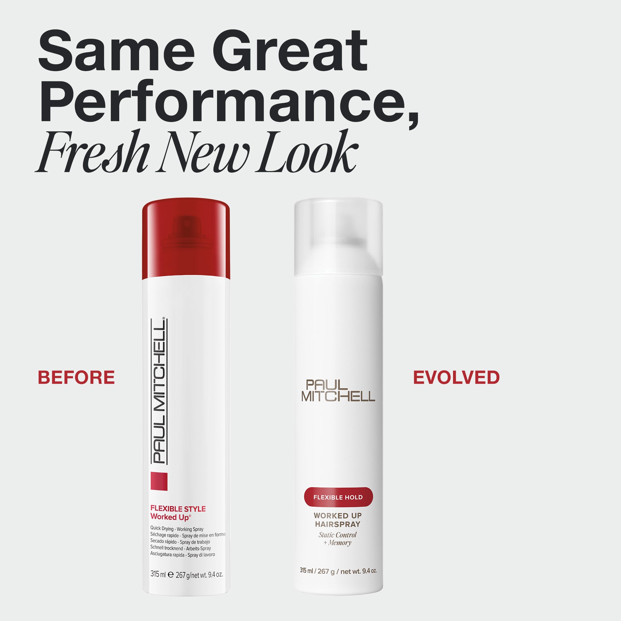 Paul Mitchell Worked Up Hairspray in new packaging.