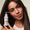 leaves hair soft and silky and a citrus floral scent.