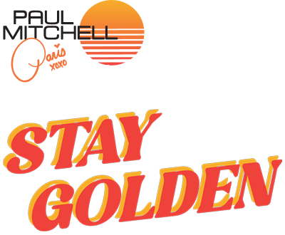 Paul Mitchell x Paris Hilton Stay Golden logo lockup