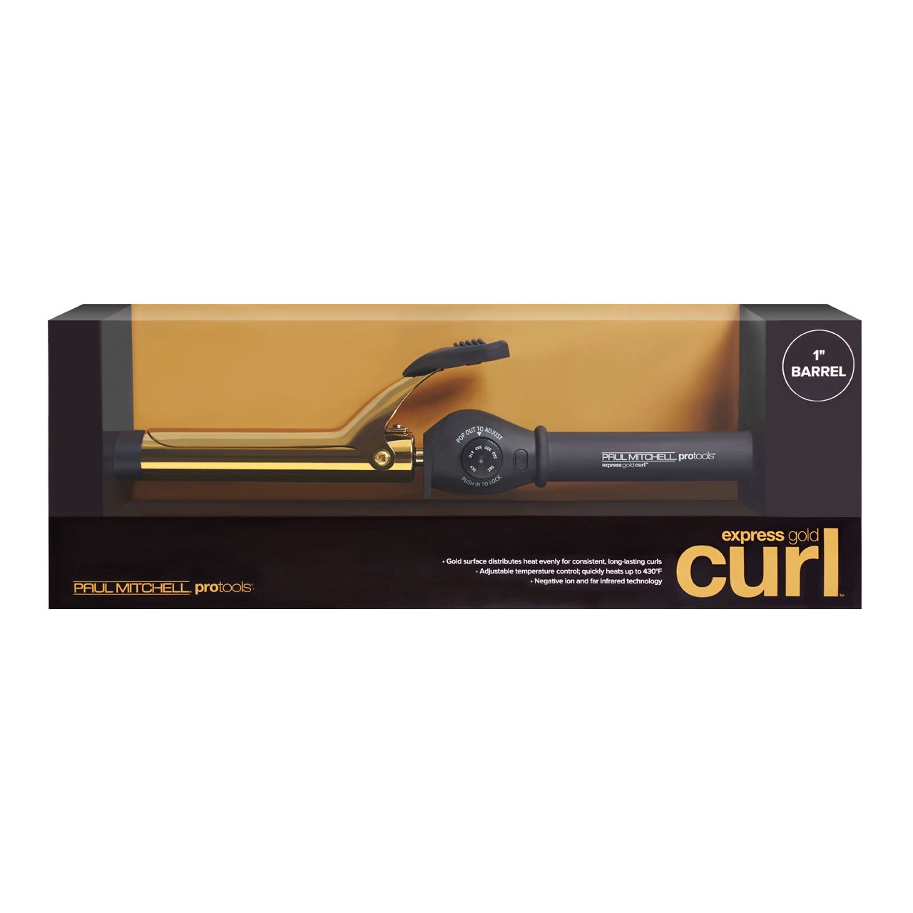 M新品未使用　ポリヘル　ハーフ　ショーティ　黒ゴールドファイヤー1 pro_tools_express_gold_curl_1_