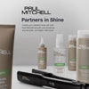 sleek and straight strands after using Paul Mitchell Straight Works Serum Gel.