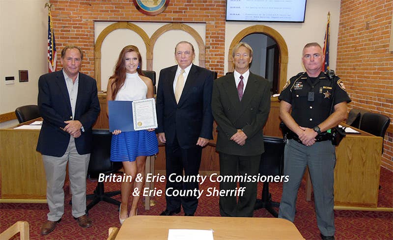Britain Bennett and Erie County Sheriff and Commissioners