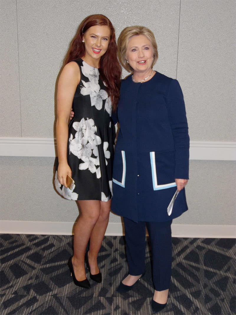 Britain Bennett and Hilary Clinton
